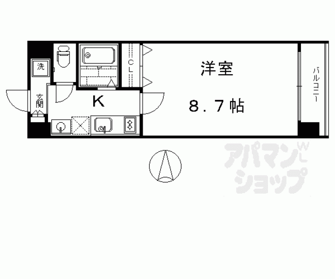 【サムティ京都西大路Ｎｏｒｔｈ】間取