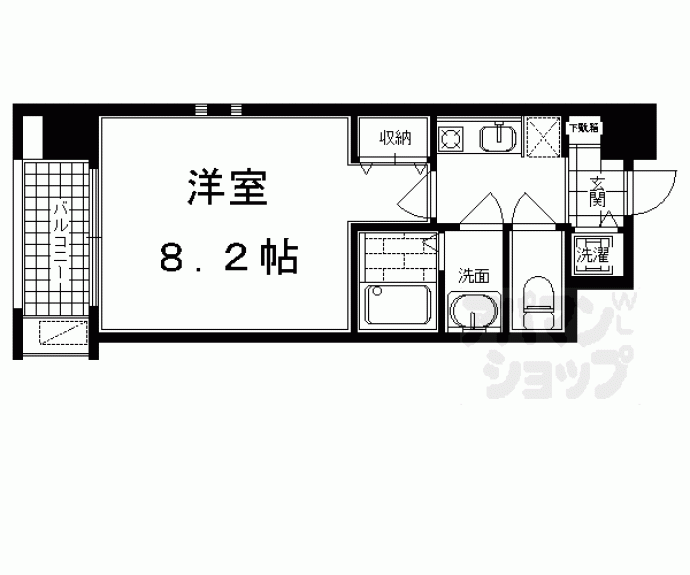 【アスヴェル京都二条烏丸】間取