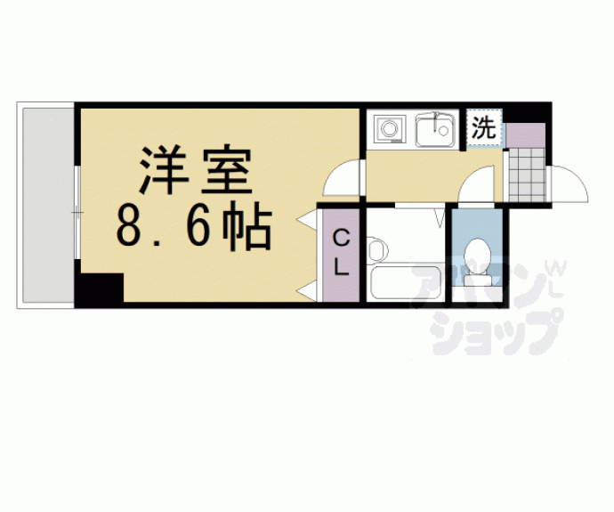 【ジュネス二条】間取