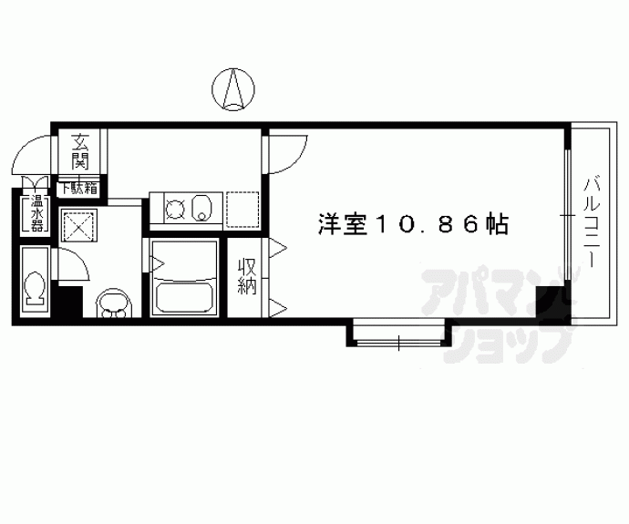 【メディナ三条室町】間取