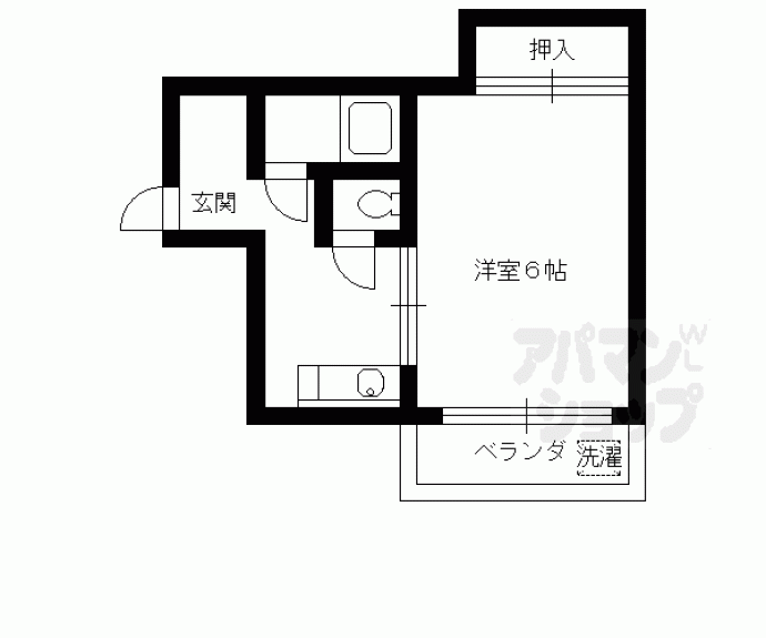 【和プレジデント三条】間取