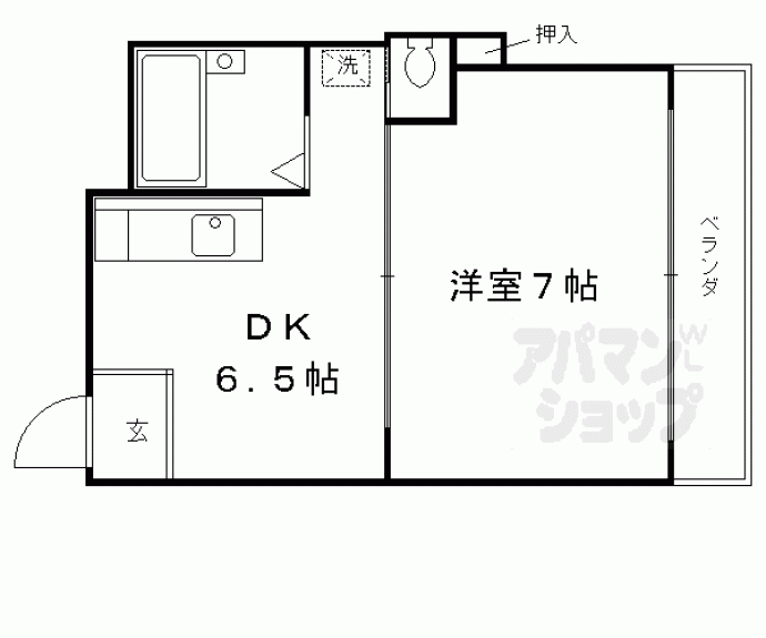 【エスポアール円町東】間取