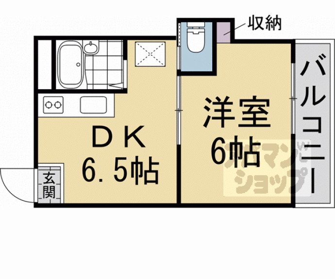 【エスポアール円町東】間取