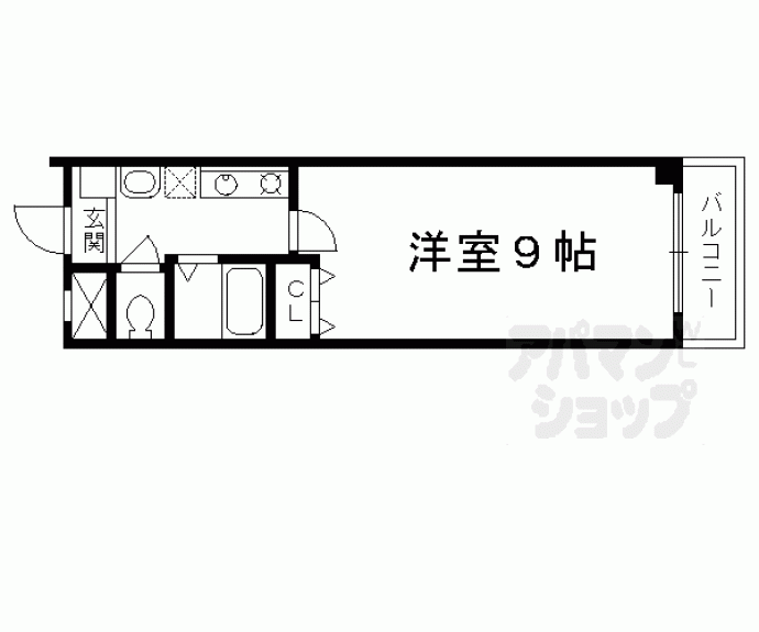 【ポポラーレ御池】間取