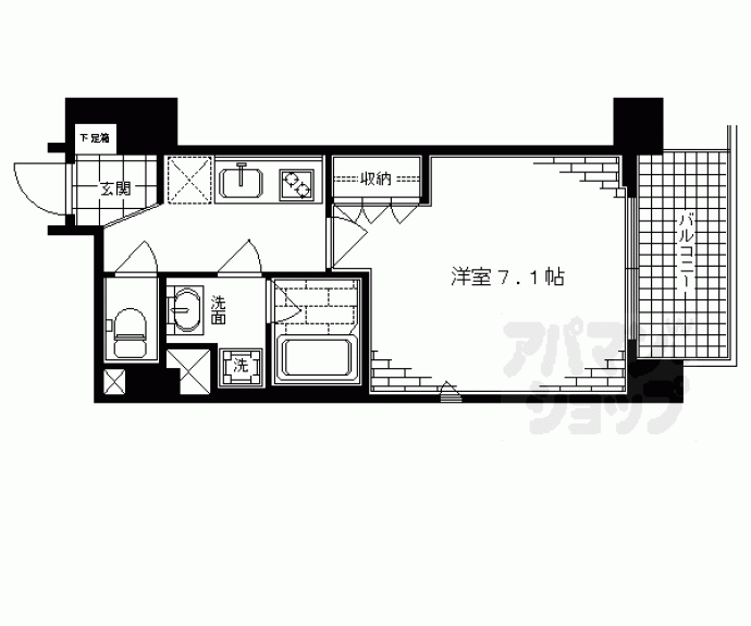 【アスヴェル京都市役所前Ⅱ】間取