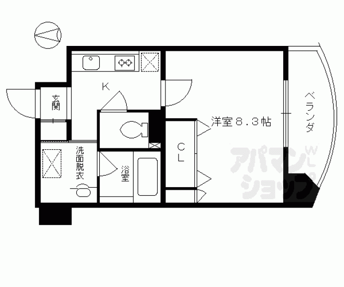 【ＳＵＭＩＫＡ六角高倉】間取