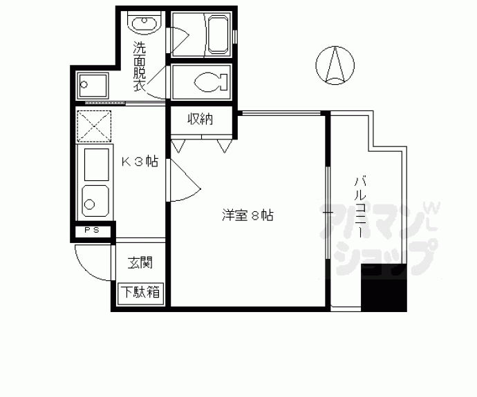 【ＳＵＭＩＫＡ六角高倉】間取