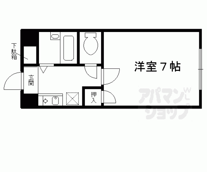 【グランタック河原町五条】間取