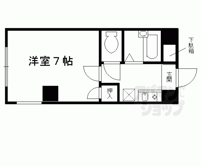 【グランタック河原町五条】間取