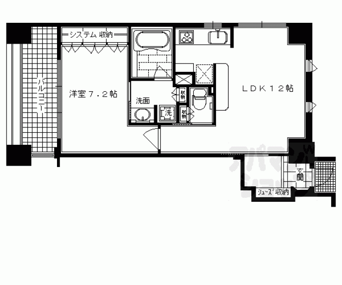 【リーガル京都四条河原町通りⅡ】間取