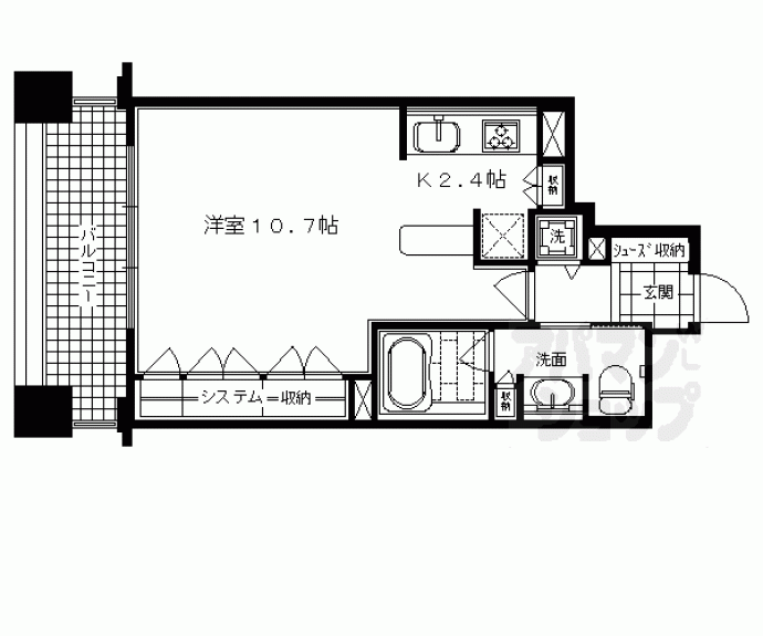 【リーガル京都四条河原町通りⅡ】間取