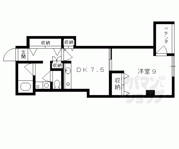 【サンフローラ丸太町】間取