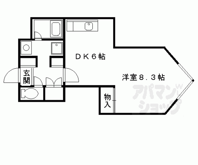 【サンフローラ丸太町】間取