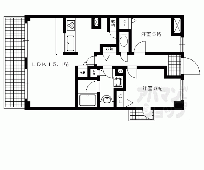 【三条麩屋町アーバンライフ】間取