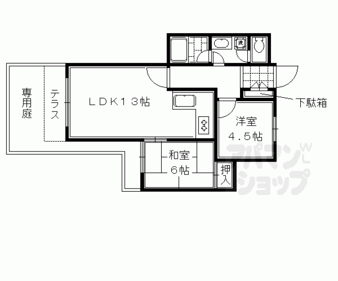 【シェモア御池新町】間取