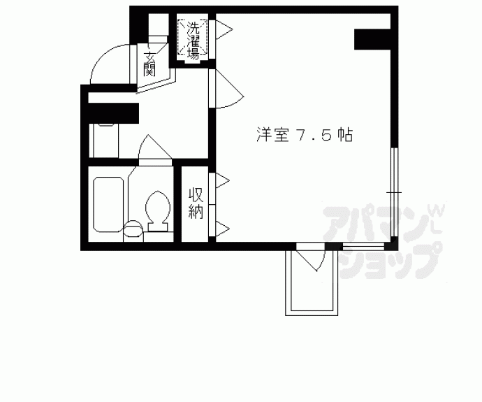 【シティファースト四条西洞院】間取