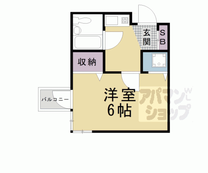 【シティファースト四条西洞院】間取