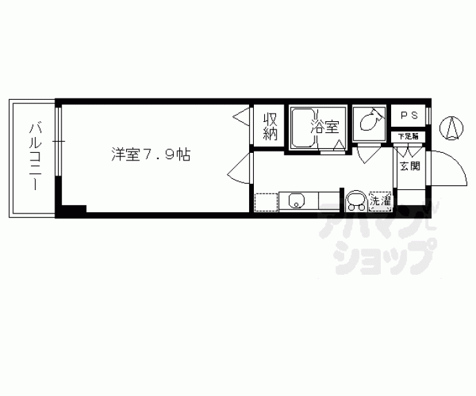 【ロイヤルシティ西大路】間取