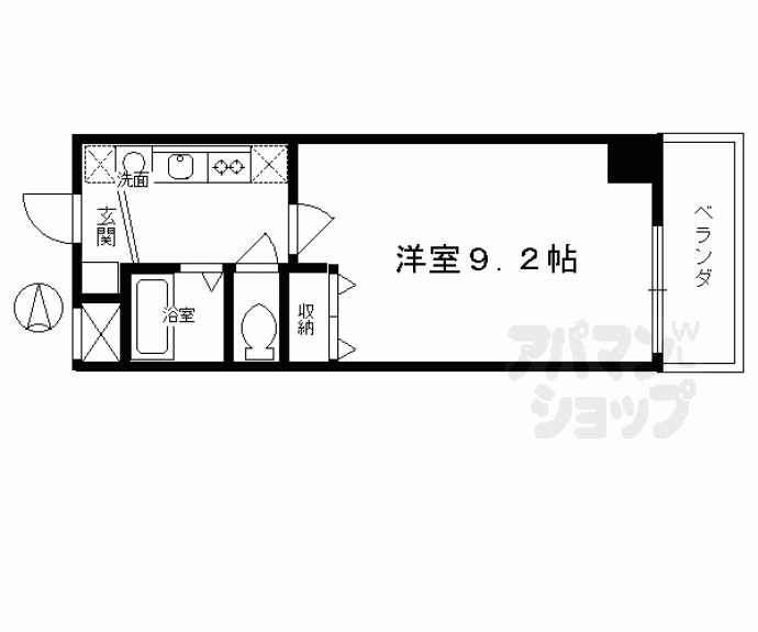 【パルティール四条】間取