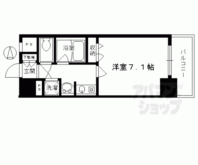 【ベラジオ五条烏丸】間取