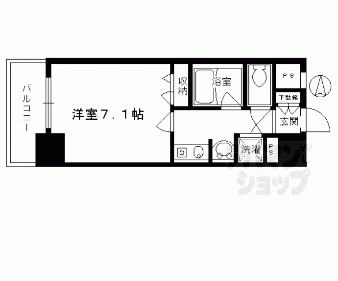 【ベラジオ五条烏丸】間取