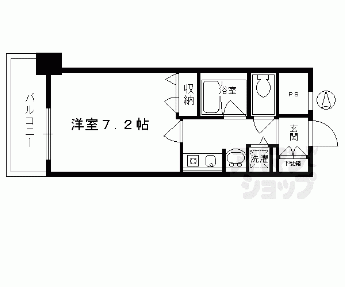 【ベラジオ五条烏丸】間取