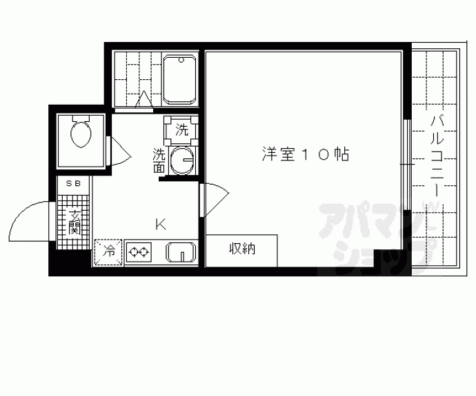 【アルトシュロス四条大宮】間取