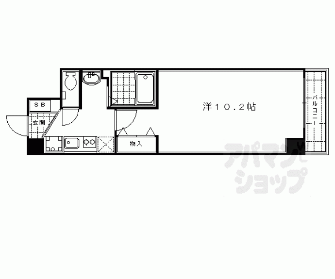 【アルトシュロス四条大宮】間取