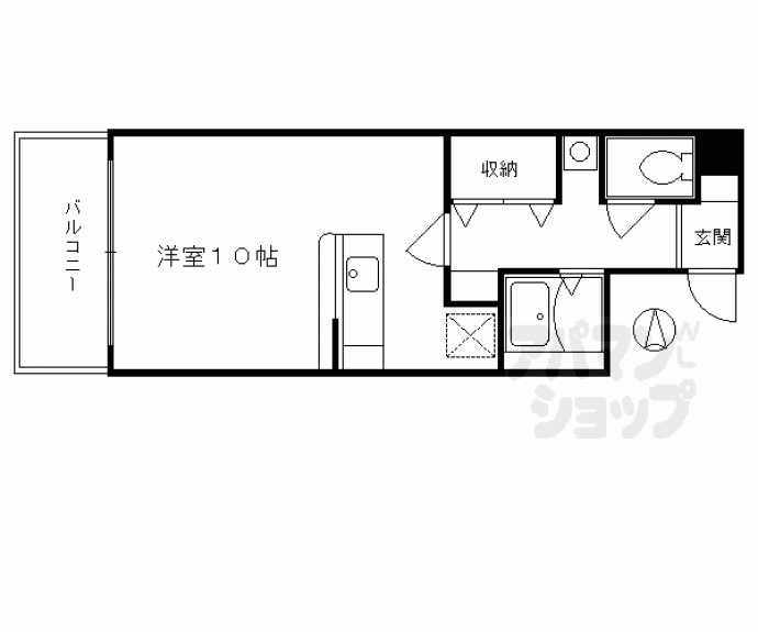 【アライブ富小路】間取