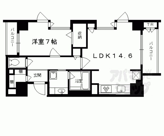 【アパガーデンコート烏丸錦】間取