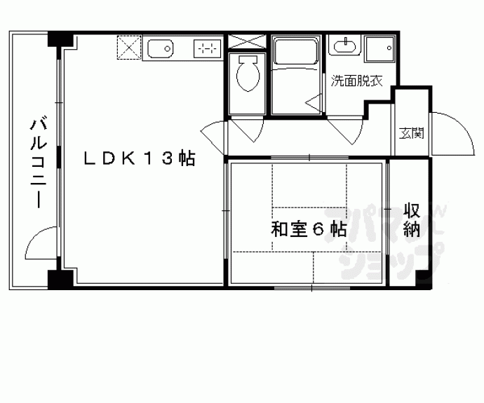 【ウインドベル四条大宮】間取