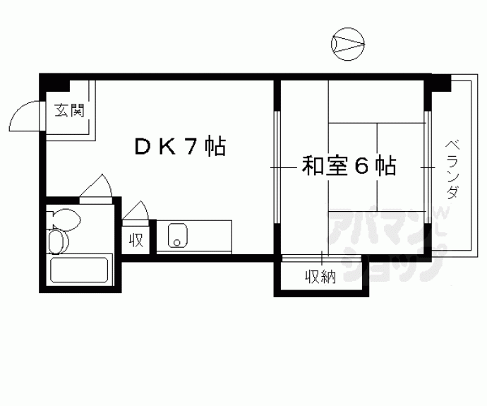 【新橋ハイツ】間取