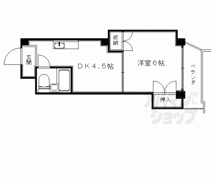 【グランディール葭屋】間取