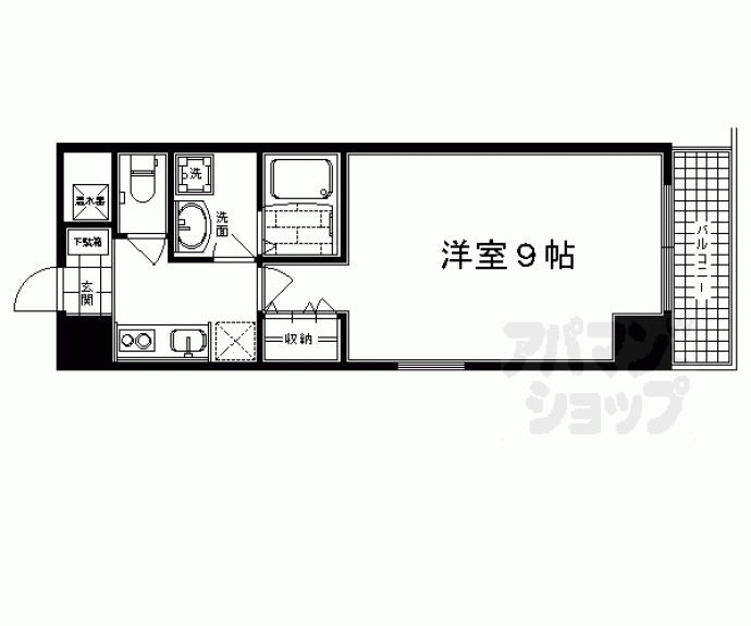 【タワード四条】間取