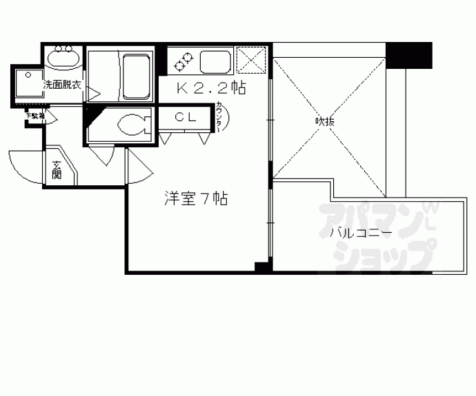 【アスヴェル京都四条】間取