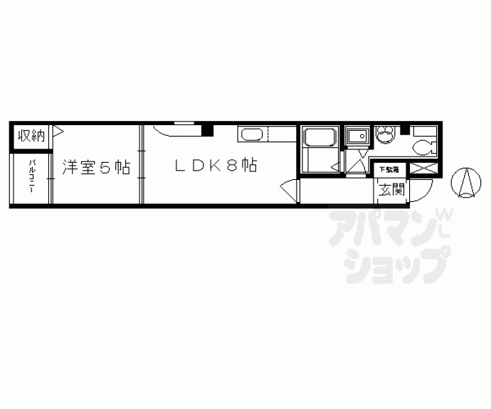 【Ｍｏｒｅ河原町】間取