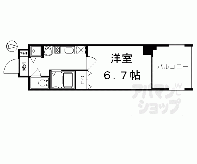 【アスヴェル京都御所前Ⅱ】間取