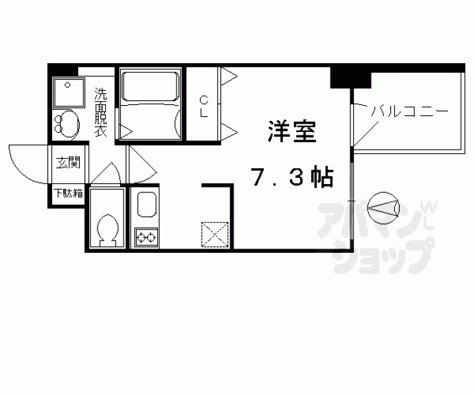 【アスヴェル京都御所前Ⅱ】間取