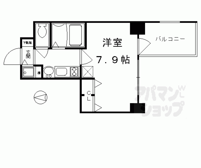 【アスヴェル京都御所前Ⅱ】間取