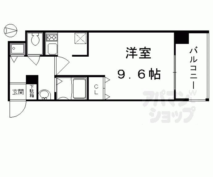 【アスヴェル京都御所前Ⅱ】間取