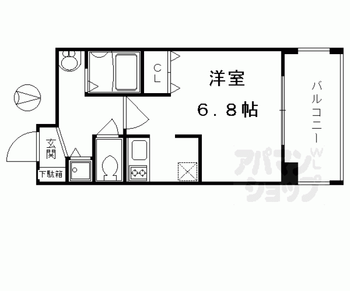 【アスヴェル京都御所前Ⅱ】間取