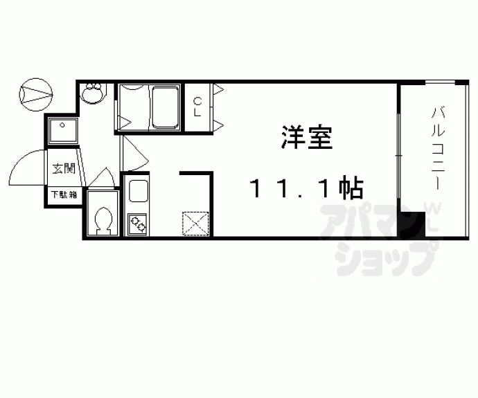 【アスヴェル京都御所前Ⅱ】間取