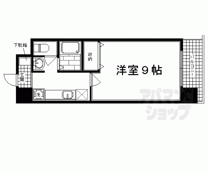 【ハウスセゾン御所南】間取