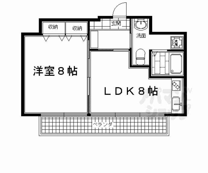 【ＨＦ河原町二条レジデンス】間取