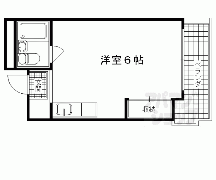 【アサヒカレッジハイツ】間取