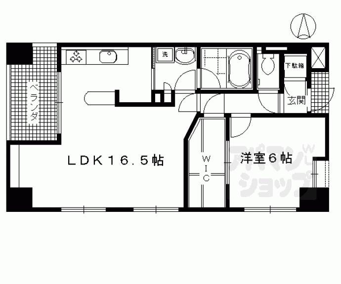 【エルシア四条麩屋町】間取