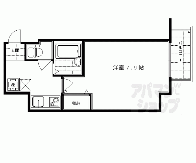 【ＣＩＴＹ　ＳＰＩＲＥ烏丸御池】間取