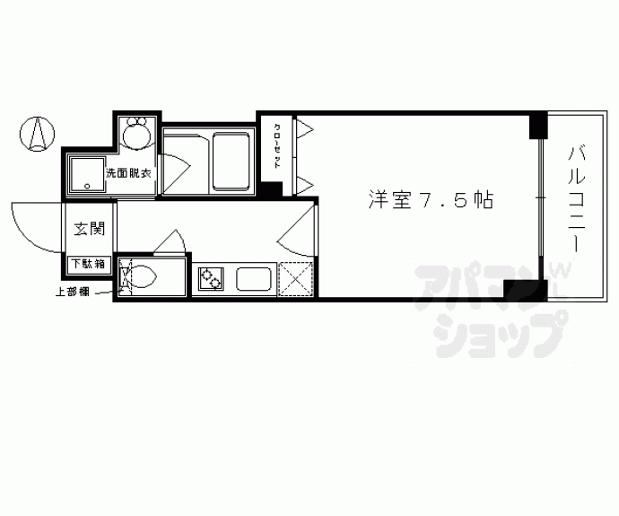 【アスヴェル京都河原町二条】間取