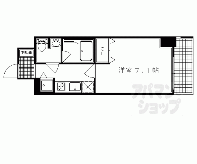 【アスヴェル京都河原町二条】間取