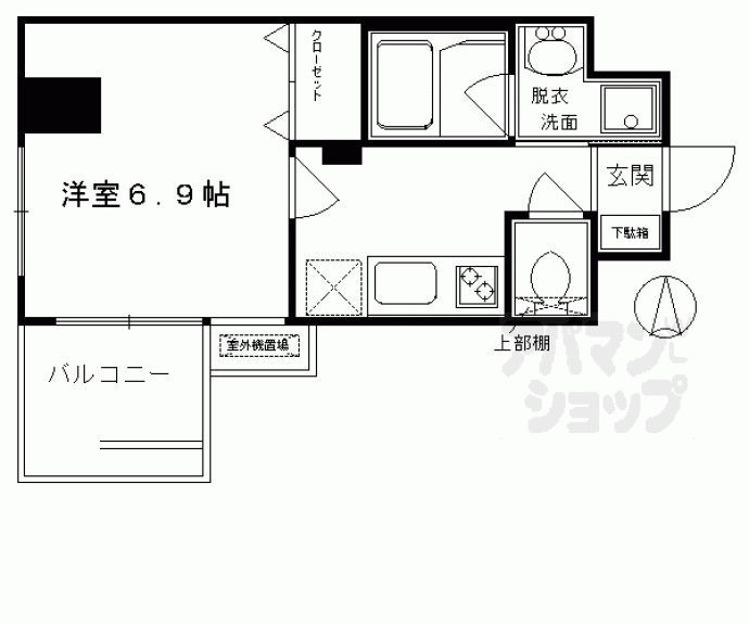 【アスヴェル京都河原町二条】間取